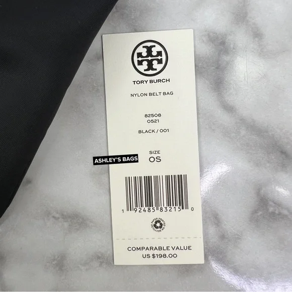 Tory Burch Nylon Belt Bag Fanny Pack In Black - Picture 8 of 8